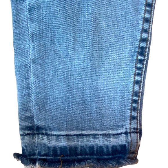 Vigoss Women's The Jagger Skinny Distressed Jeans Raw Hem \ Size 27x26 - Picture 6 of 7